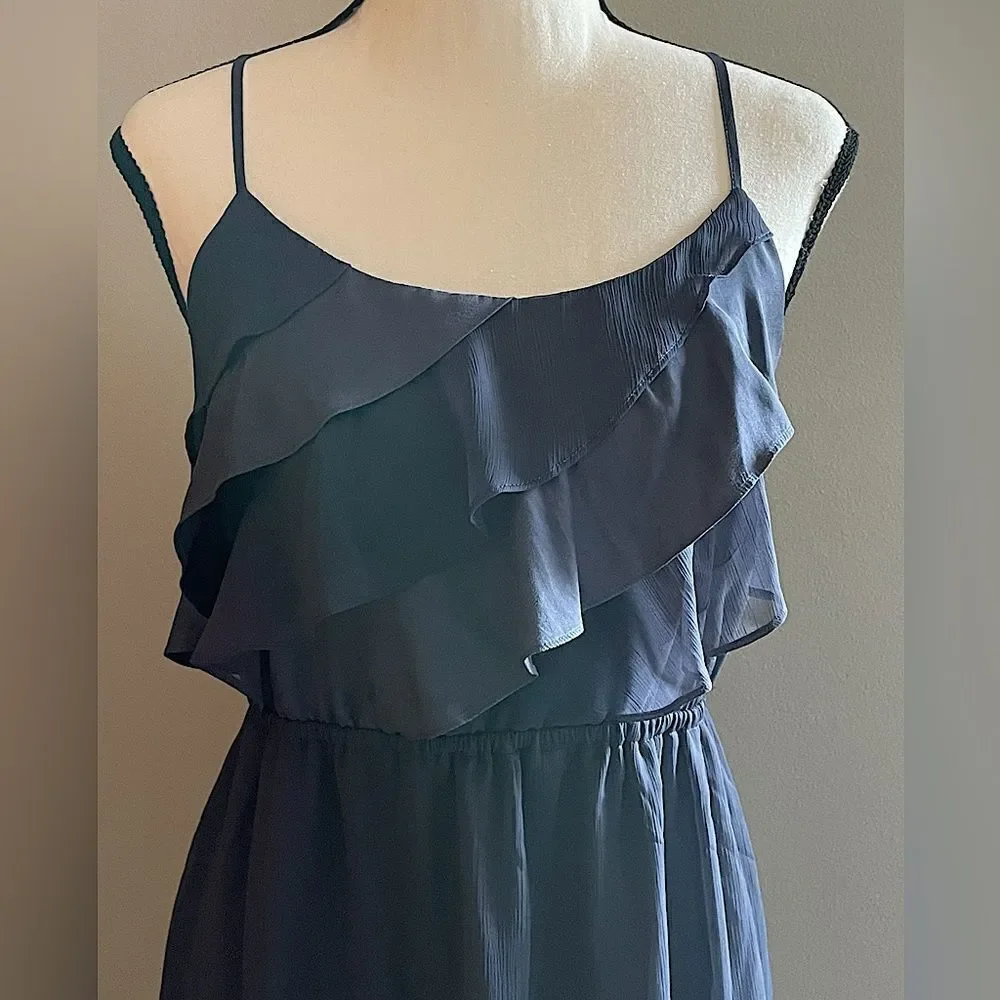 American Eagle, Dusky Light-Blue, Strappy, MIDI Dress. Size Medium.